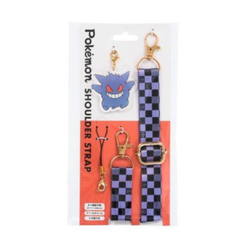 Pokemon Center Japanese Pattern Shoulder Strap Gengar