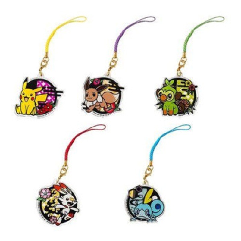 Pokemon Center Kirie Series Acrylic Keychain A (SINGLE RANDOM)