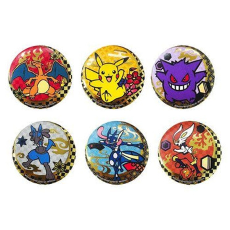 Pokemon Center Kirie Series Foil Stamped Can Badge B