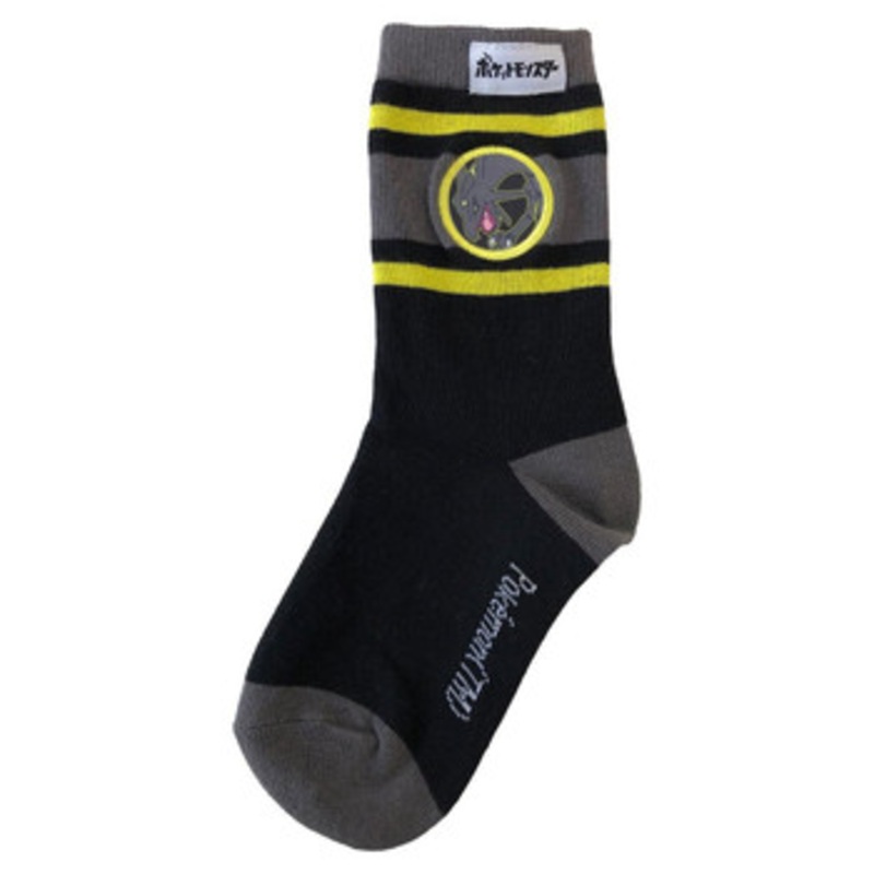 Pokemon Center Original Jigglypuff Patch Socks Black Rayquaza Junior 15-21cm