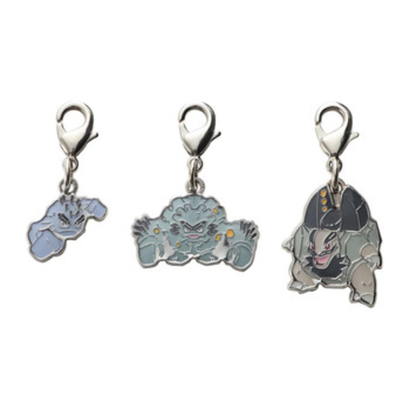 Pokemon Center Original National Pokedex Metal Charm A074 A075 A076