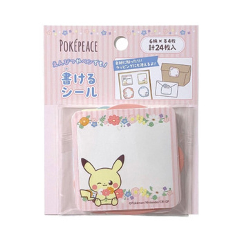 Pokemon Center Original Writable Stickers PokePeace Flower Series