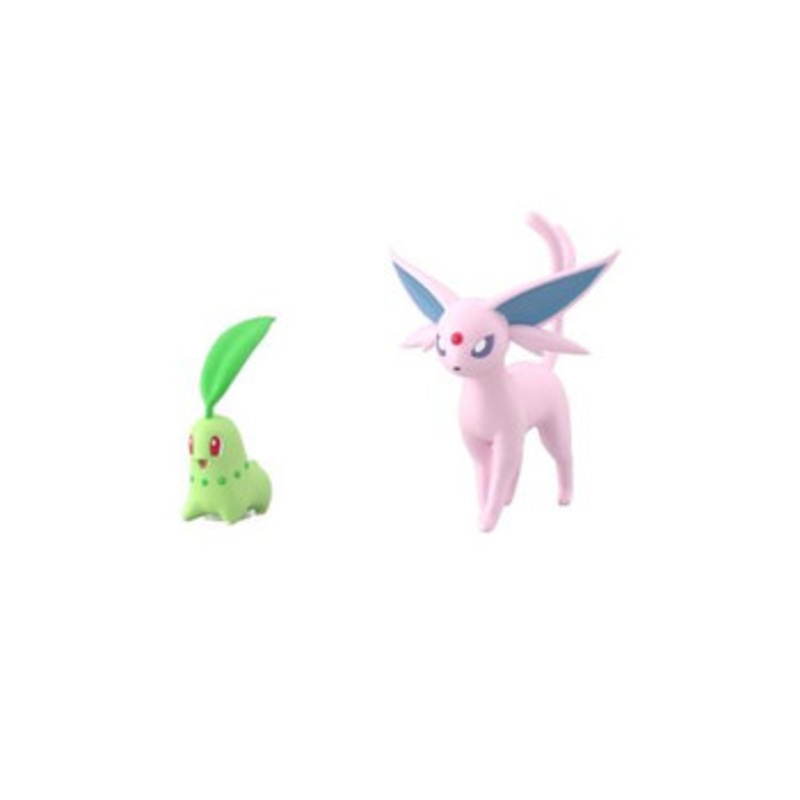 Bandai Candy Pokemon Scale World Johto Region No.11 Chikorita & Espeon