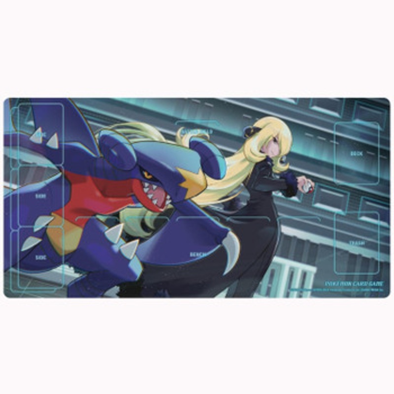 Pokemon Card Game TCG Rubber Playmat Cynthia & Garchomp