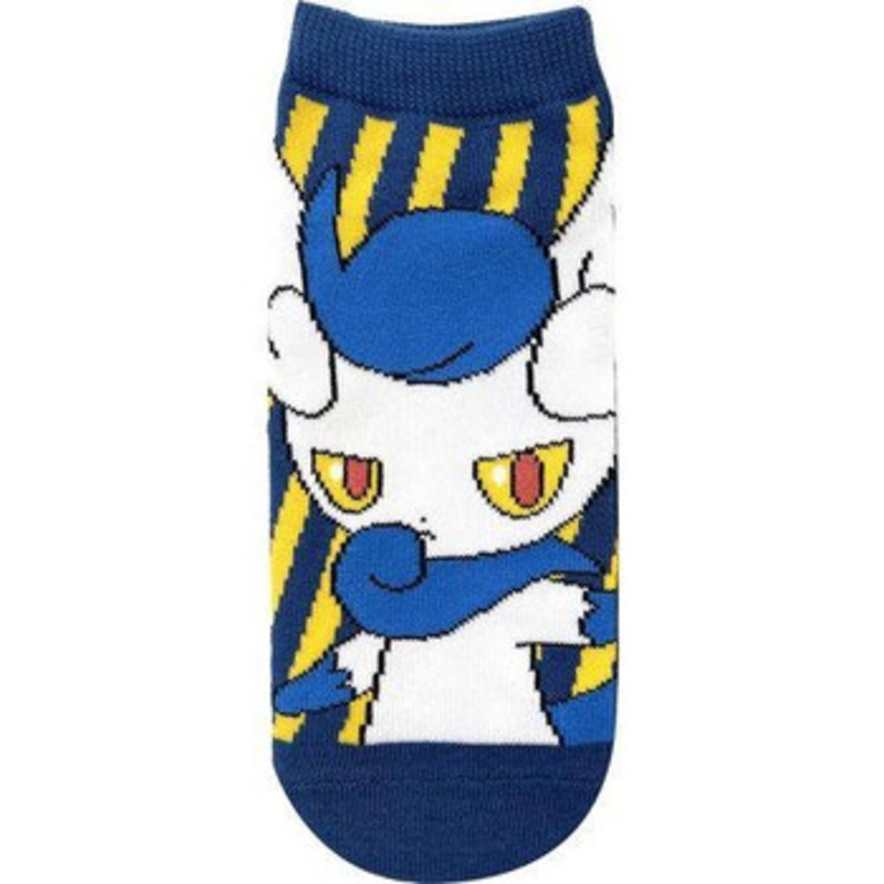 Pokemon Center Character Socks Meowstic (Female Form) Stripe (23-25 cm)