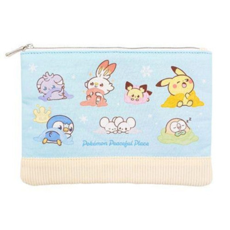 Pokemon Center Flat Pouch Winter PokePeace