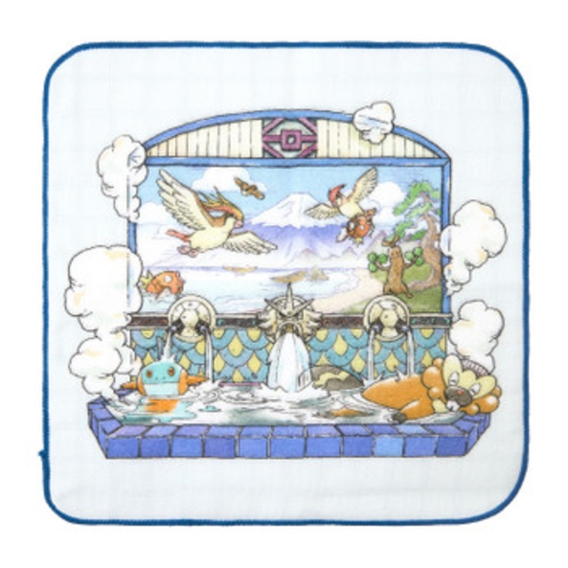 Pokemon Center Original Hand Towel Pokemon Center Marshtomp & Bibarel