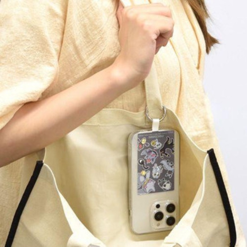 Pokemon Center Rika Ung Phone Ring Plus L Size Black