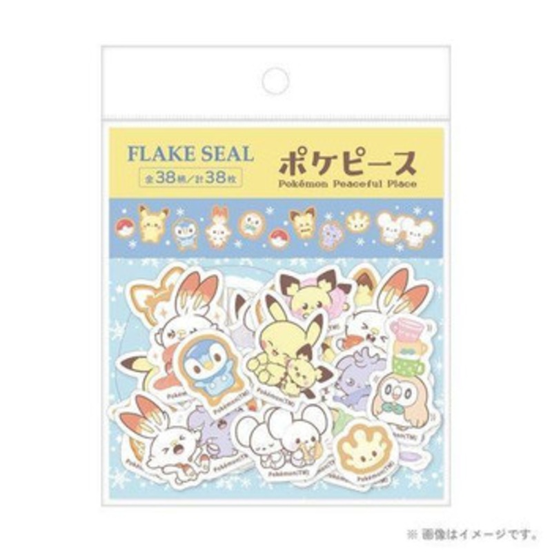 Pokemon Center Flake Seal Winter PokePeace