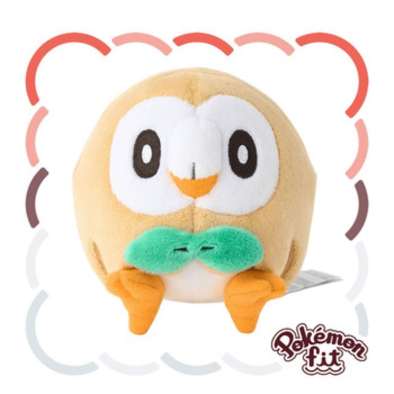 Pokemon Center Original 722 Plush Pokemon Fit Rowlet