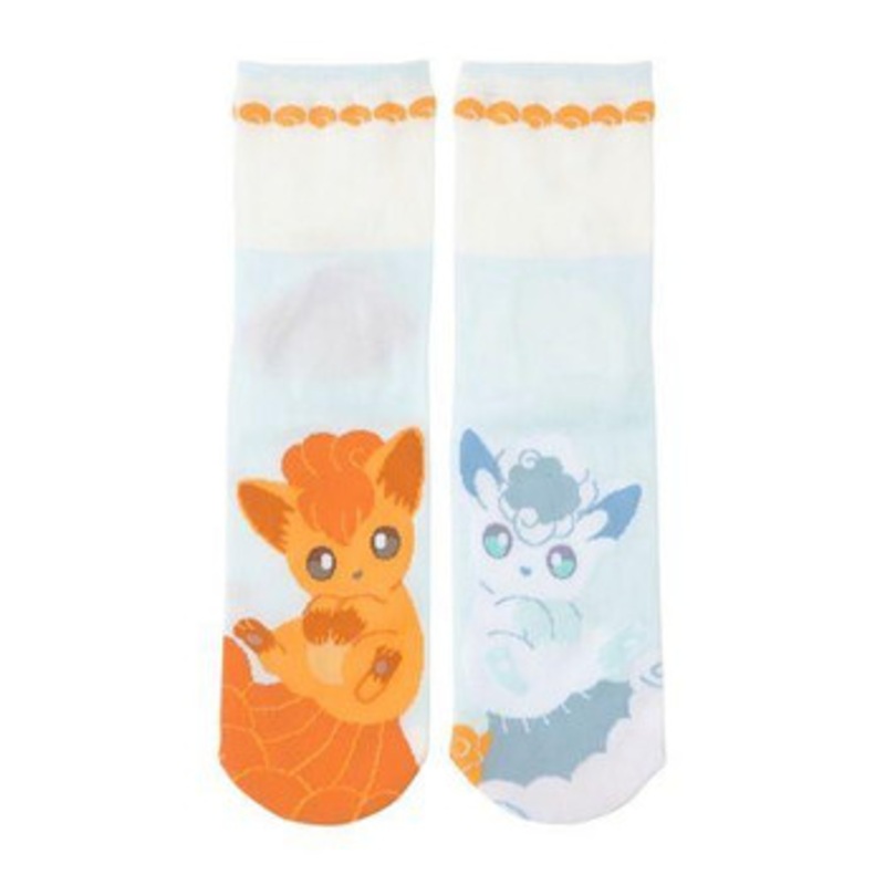 Pokemon Center Original Middle Socks Vulpix & Alolan Vulpix (19-21 cm)