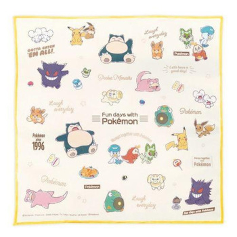 Pokemon Center Original Pokemon Center Lunch Cloth / Cafe Logo Alignment