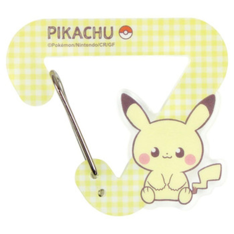 T’s Factory Pokemon Piece Die-Cut Acrylic Carabiner Holder Pikachu