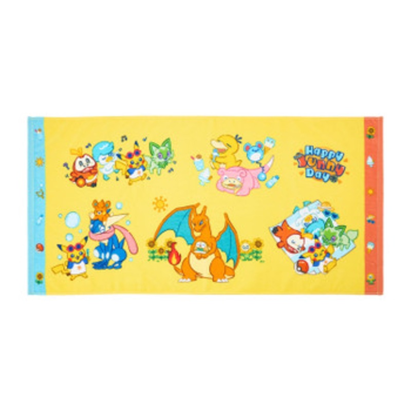 Pokemon Center Original Mini Bath Towel Happy Sunny Day
