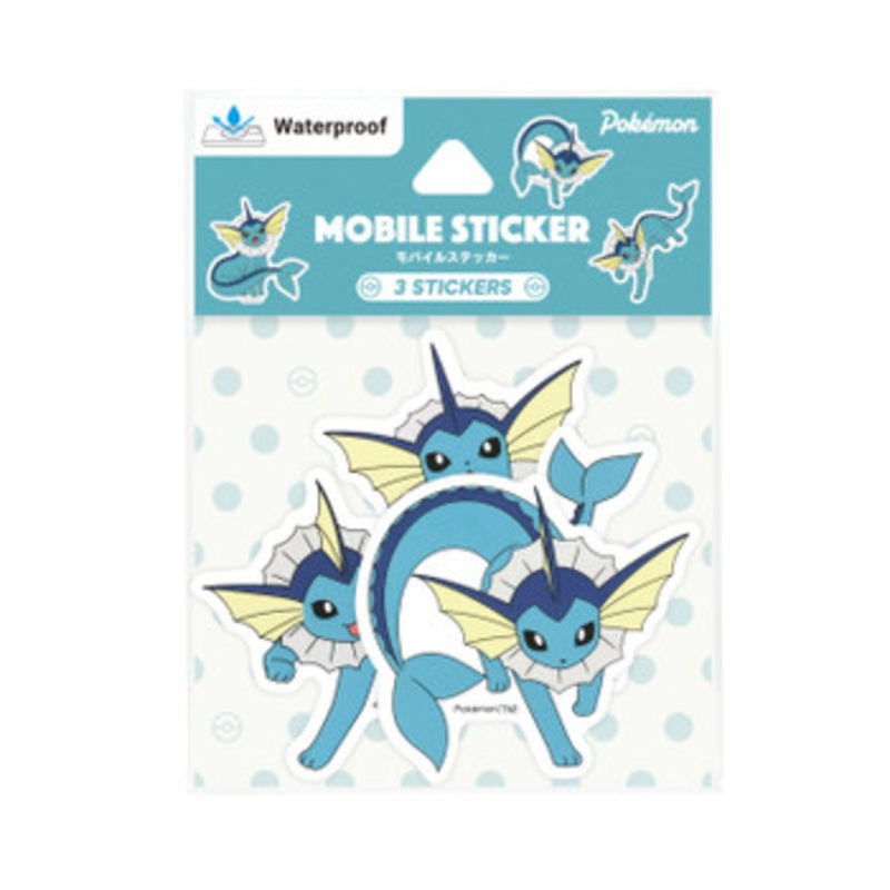 Pokemon Center Original Mobile Sticker Vaporeon 951C