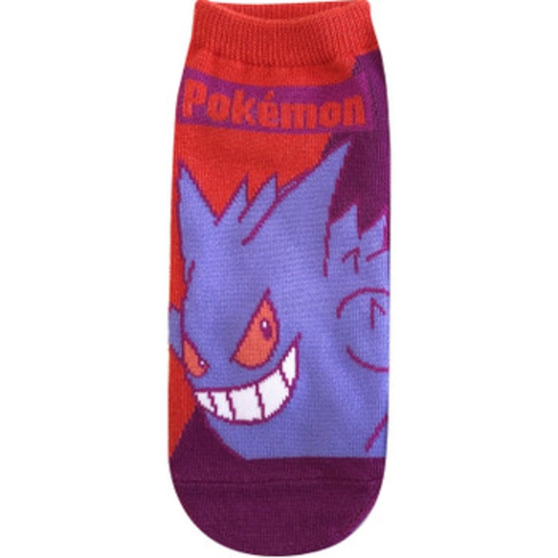 Pokemon Center Original Character Socks Gengar Bicolor Ladies (23-25cm)