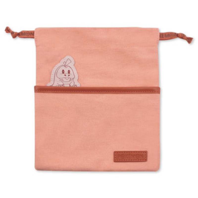 Pokemon Center Original Drawstring Bag Peek Wappen Fuecoco