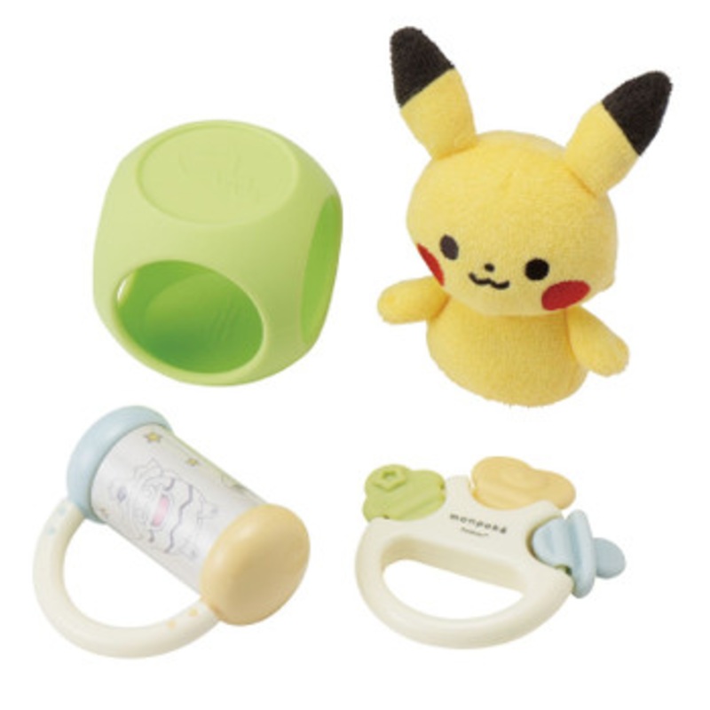 Pokemon Center Original Monpoke Rattle Set Pikachu