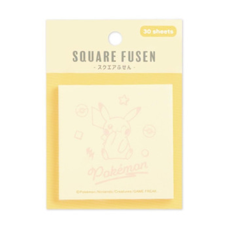 Pokemon Center Original Square Sticky Notes / Pikachu