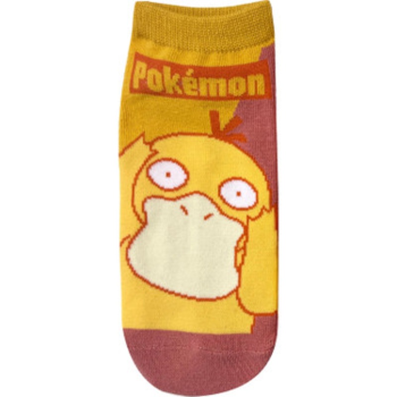 Pokemon Center Original Character Socks Psyduck Bicolor Ladies (23-25cm)