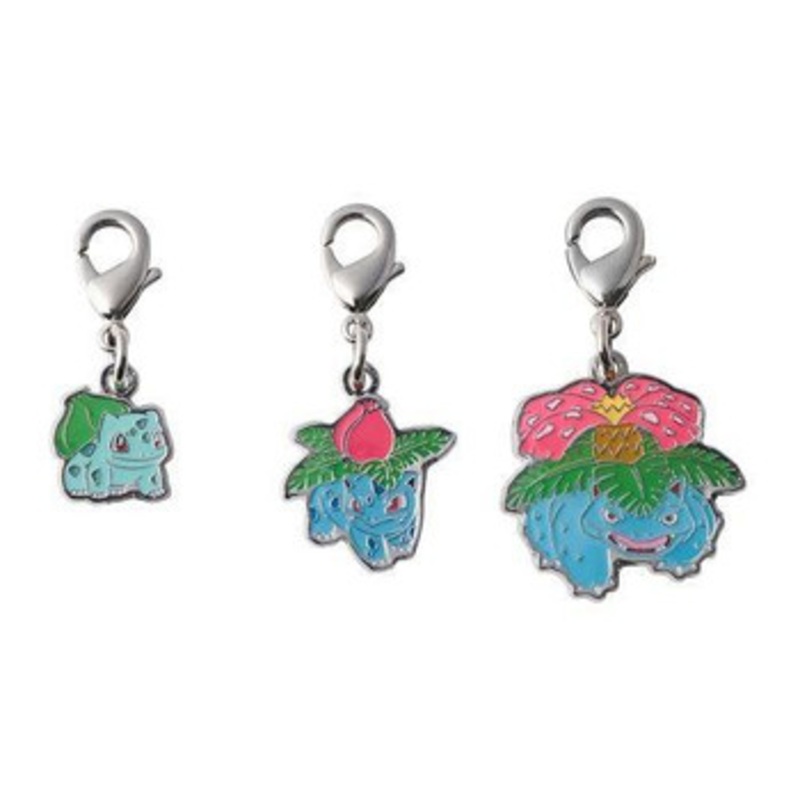 Pokemon Center Original National Pokedex Metal Charm 001- 002- 003