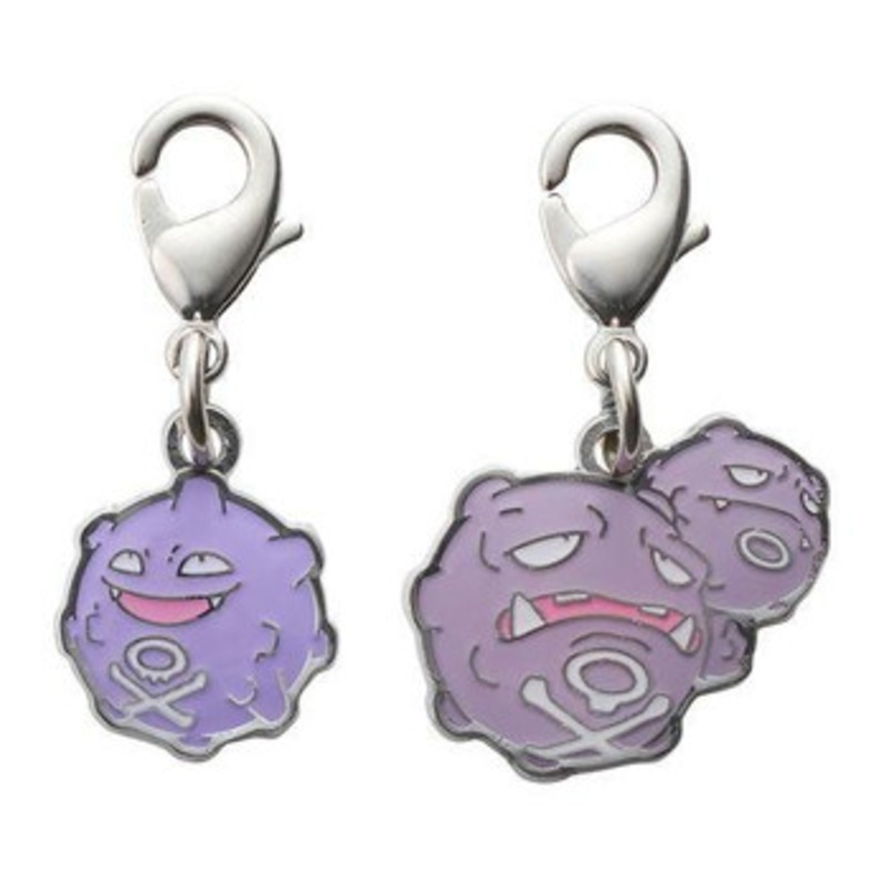 Pokemon Center Original National Pokedex Metal Charm 109- 110
