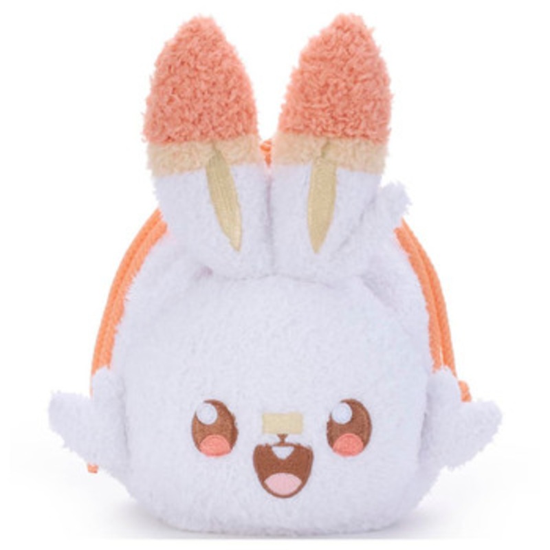 Takara Tomy Pokemon PokePeace Plush Drawstring Bag Scorbunny