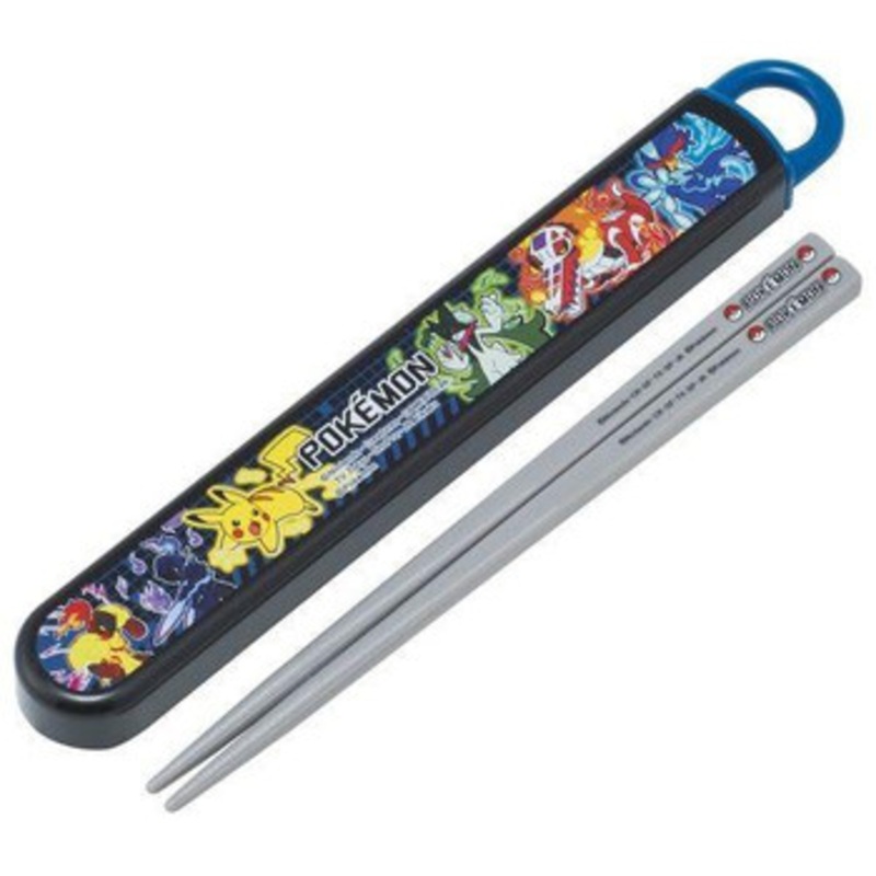 Pokemon Center Antibacterial Slide Chopsticks & Chopsticks Case Set SV25