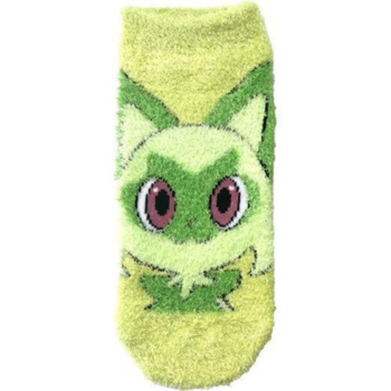 Pokemon Center Fuzzy Socks Sprigatito LGR Ladies (23-25 cm)
