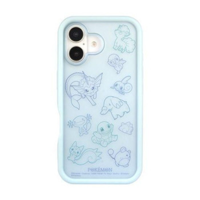 Pokemon Center iPhone 16 Compatible Plump Frame Case Light Snubbull