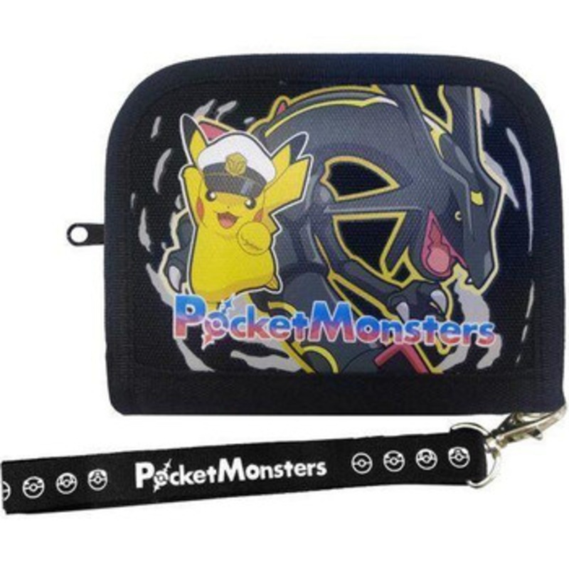 Pokemon Center Jigglypuff Wallet Captain Pikachu Black Rayquaza