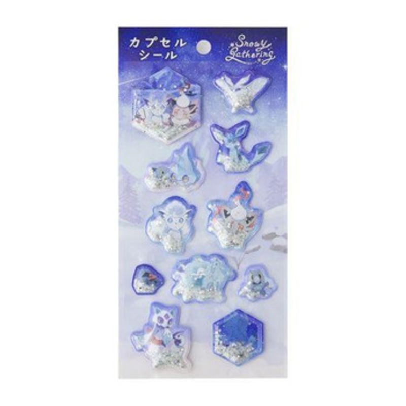 Pokemon Center Original Capsule Seal Snowy Gathering