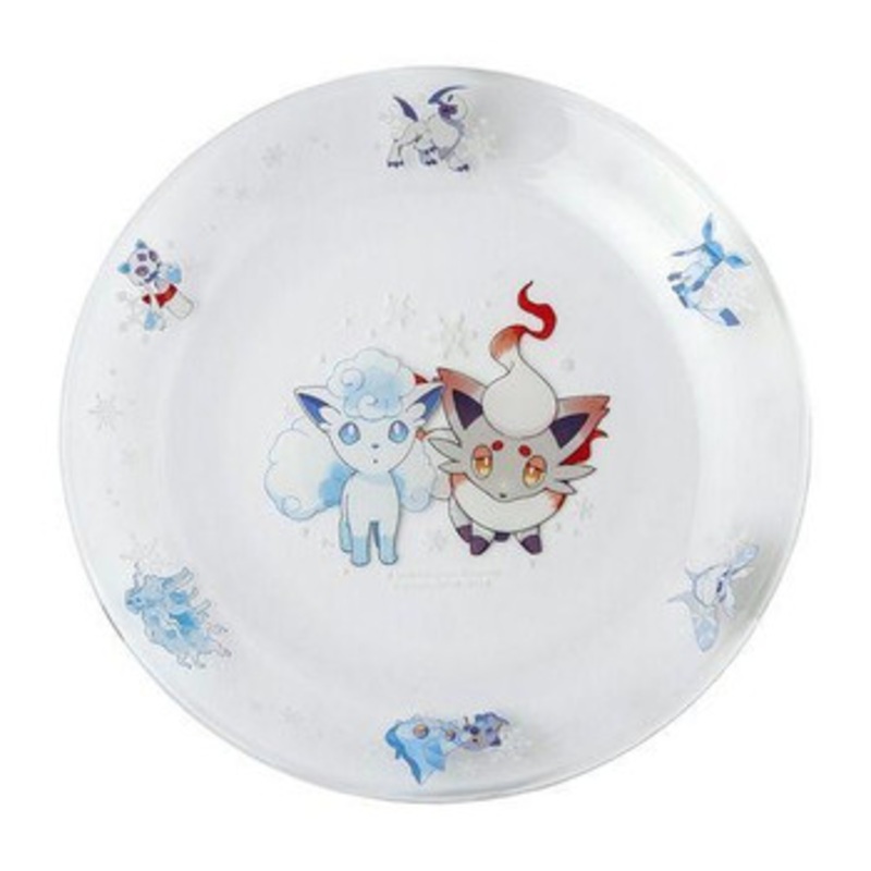 Pokemon Center Original Glass Plate Snowy Gathering