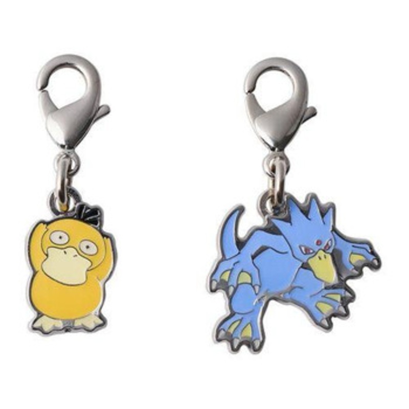 Pokemon Center Original National Pokedex Metal Charm 054- 055