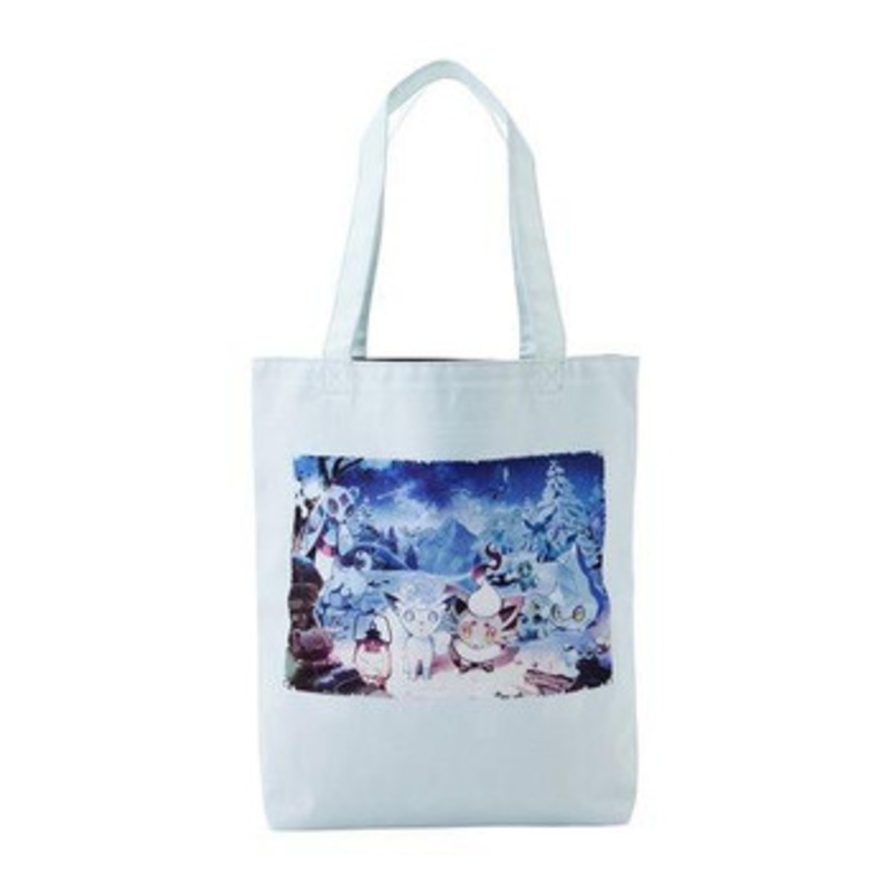 Pokemon Center Original Reversible Tote Bag Snowy Gathering