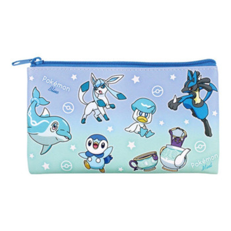 T’s Factory Pokemon Flat Multi Pouch Gradation Blue And Mint