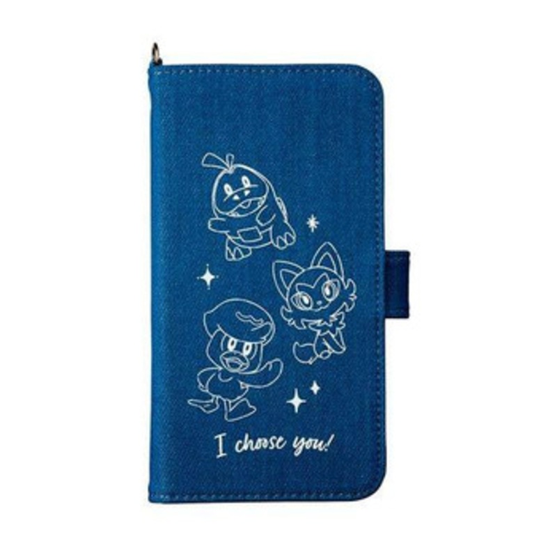 Pokemon Center Denim Multi Smartphone Case Sprigatito & Fuecoco & Quaxly