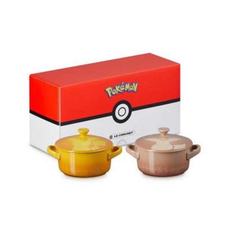 Pokemon Center [Le Creuset] Mini Cocotte (Set of 2) Pikachu / Eevee