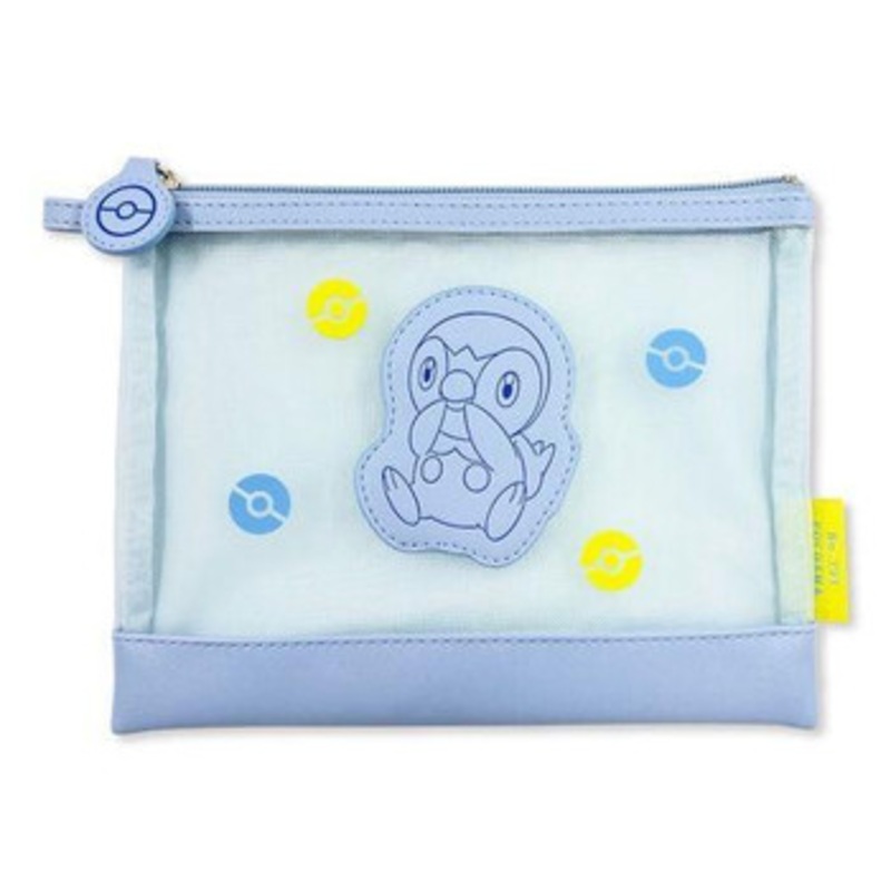 Pokemon Center Mesh Flat Pouch Pastel Piplup