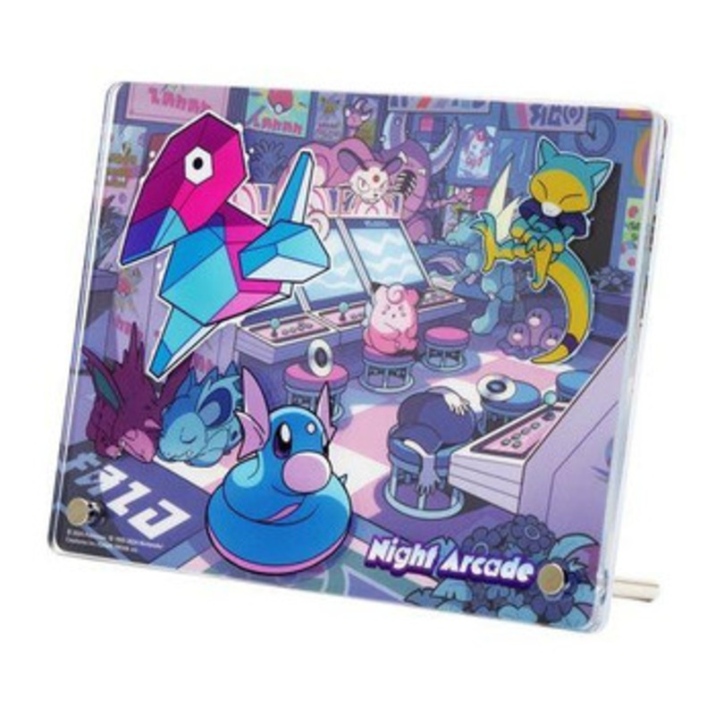 Pokemon Center Original Acrylic Stand With Legs Night Arcade