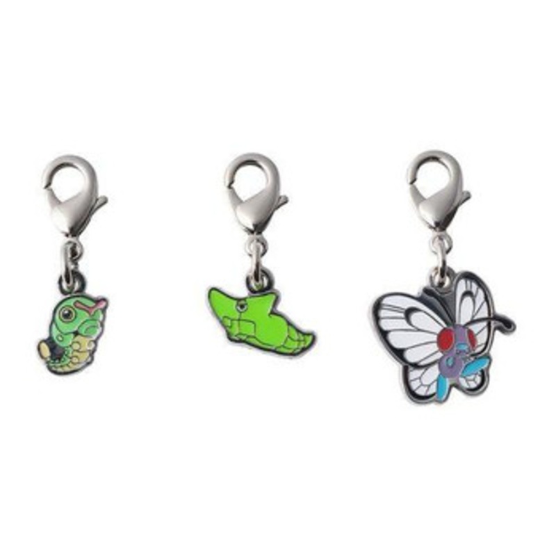 Pokemon Center Original National Pokedex Metal Charm 010- 011- 012