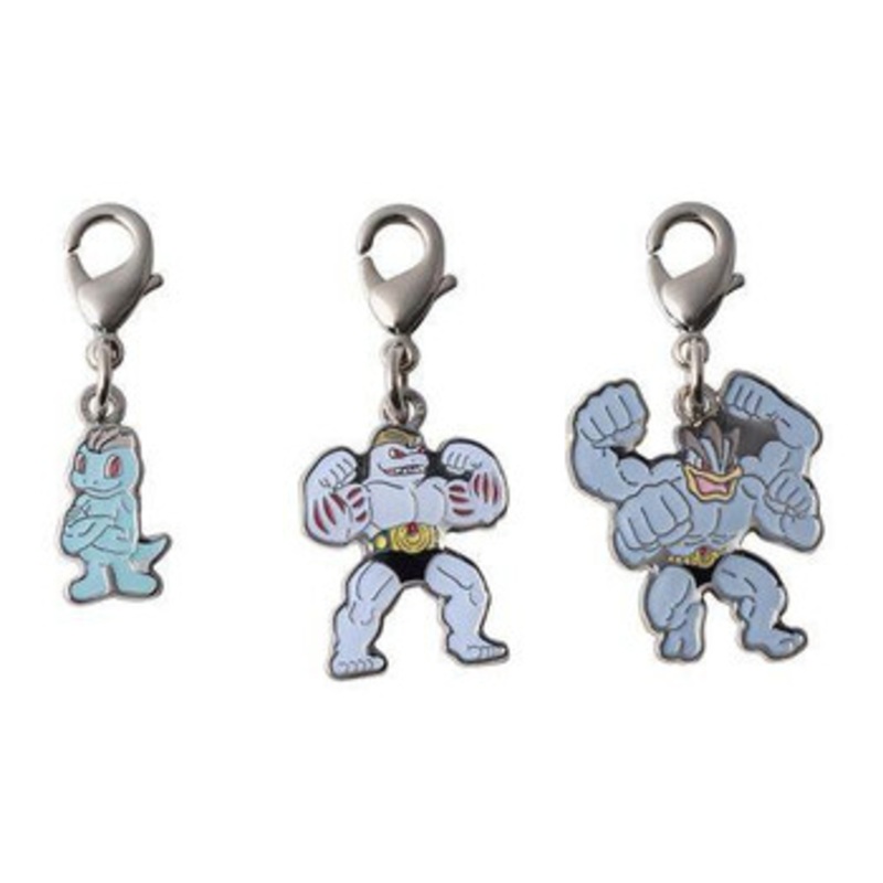 Pokemon Center Original National Pokedex Metal Charm 066- 067- 068