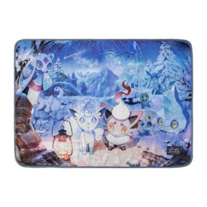 Pokemon Center Original Reversible Blanket Snowy Gathering