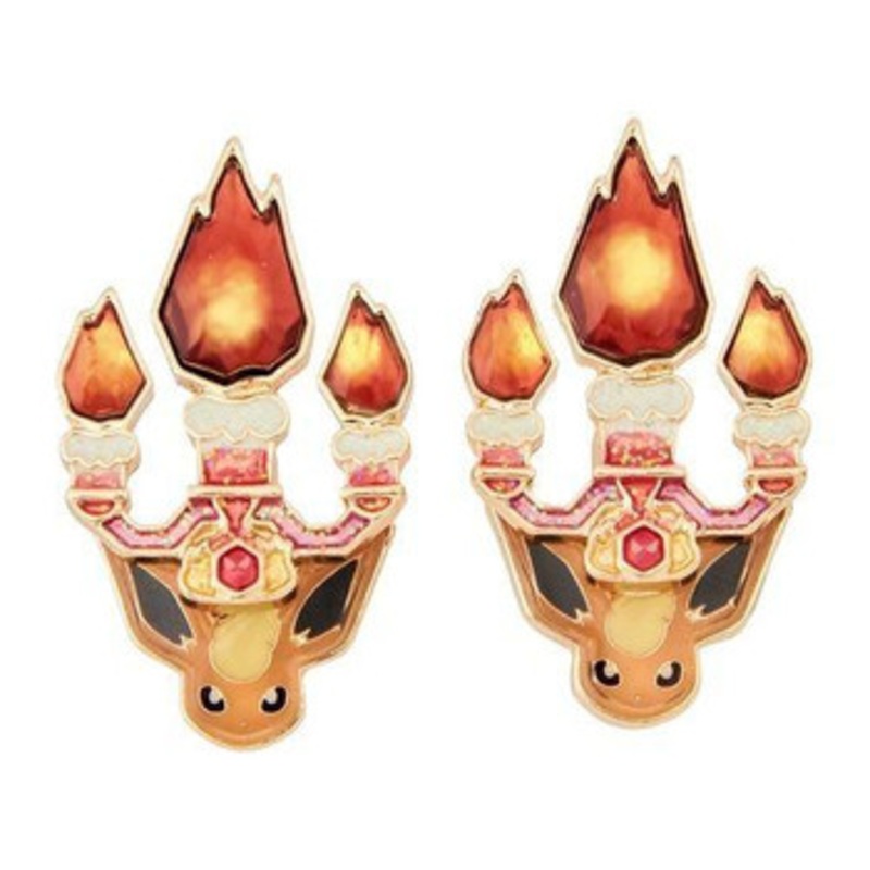 Pokemon Center Original Pokemon Accessory Earrings Honoo Terastal Flareon