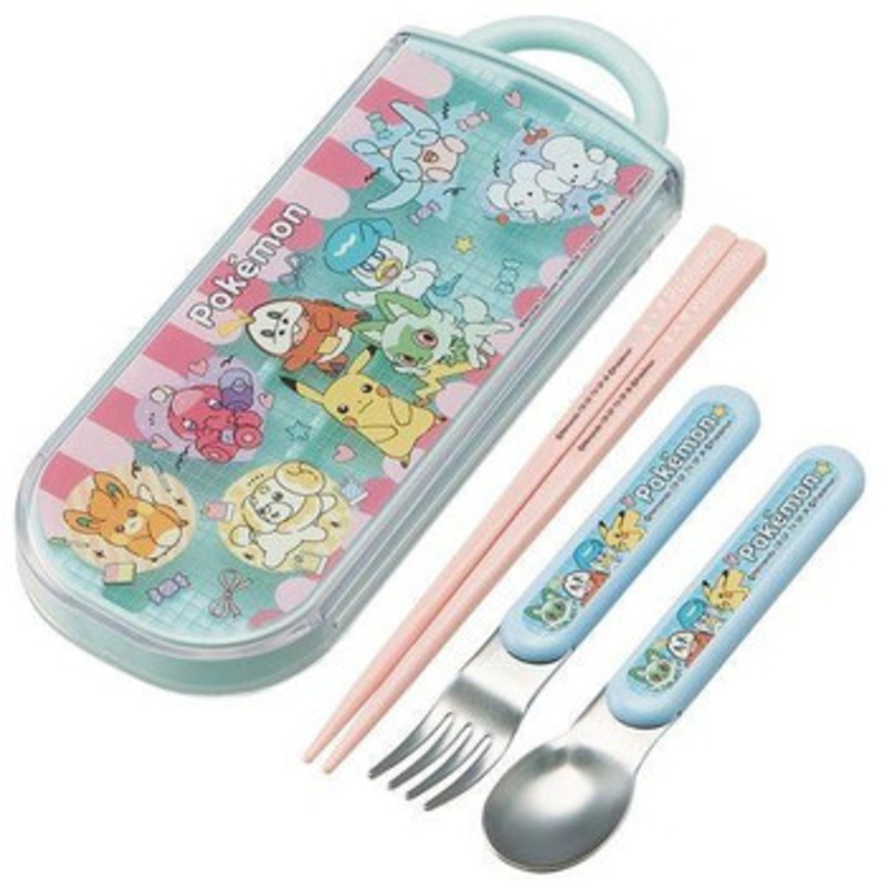 Pokemon Center Popping Up Antibacterial Dishwashing Machine Compatible Slide Trio Set