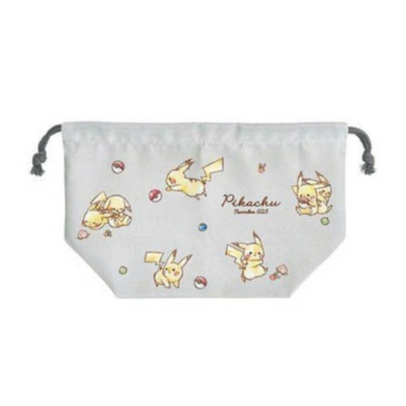 Pokemon Center Lunch Drawstring Bag Pikachu Number 025Perfect Weather For Outings