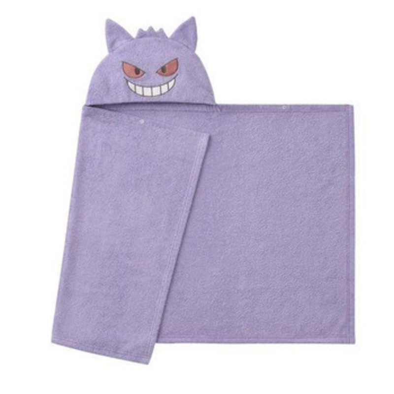 Pokemon Center Monpoke Gengar Hooded Bath Towel Gengar