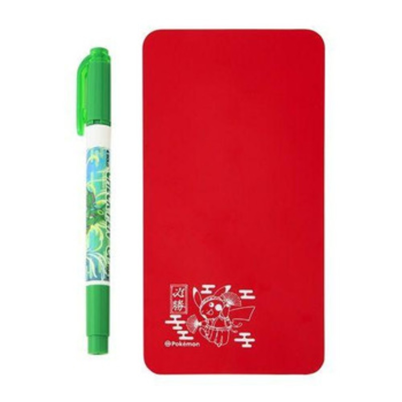 Pokemon Center Original Check Pen & Check Sheet Set Rayquaza & Ou-en Pikachu
