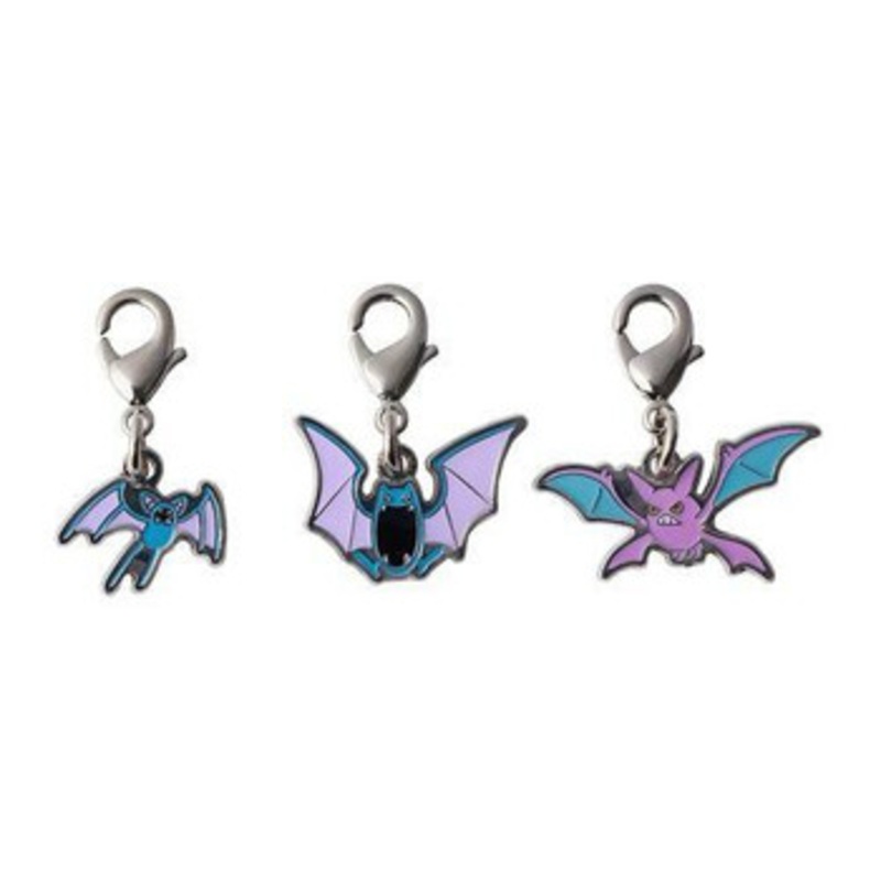 Pokemon Center Original National Pokedex Metal Charm 041- 042- 169