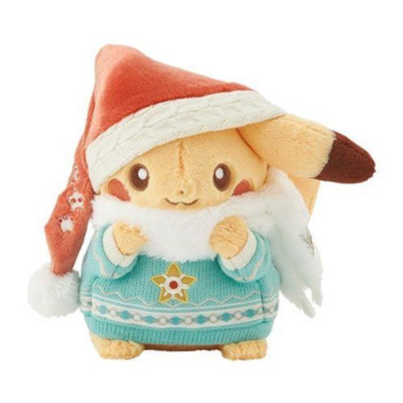 Pokemon Center Original Plush Toy Pokemon Heartwarming Christmas Pikachu